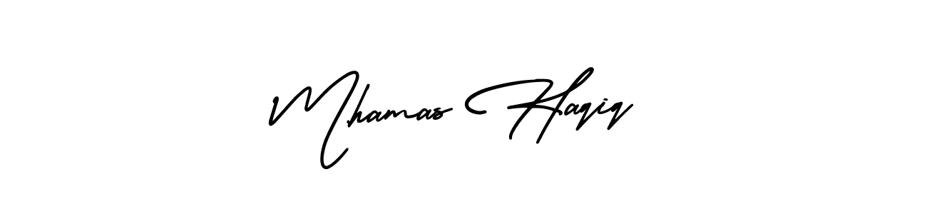 AmerikaSignatureDemo-Regular is a professional signature style that is perfect for those who want to add a touch of class to their signature. It is also a great choice for those who want to make their signature more unique. Get M,hamas Haqiq name to fancy signature for free. M,hamas Haqiq signature style 3 images and pictures png