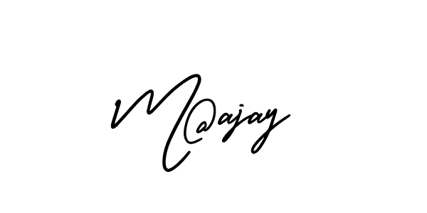 How to Draw M@ajay signature style? AmerikaSignatureDemo-Regular is a latest design signature styles for name M@ajay. M@ajay signature style 3 images and pictures png