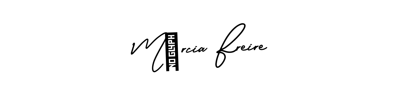 How to Draw Márcia Freire signature style? AmerikaSignatureDemo-Regular is a latest design signature styles for name Márcia Freire. Márcia Freire signature style 3 images and pictures png