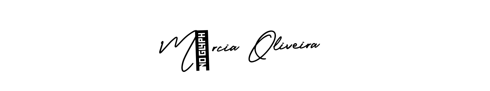 Use a signature maker to create a handwritten signature online. With this signature software, you can design (AmerikaSignatureDemo-Regular) your own signature for name Márcia Oliveira. Márcia Oliveira signature style 3 images and pictures png