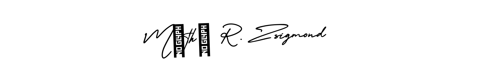 Create a beautiful signature design for name Máthé R. Zsigmond. With this signature (AmerikaSignatureDemo-Regular) fonts, you can make a handwritten signature for free. Máthé R. Zsigmond signature style 3 images and pictures png