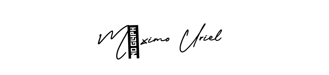 How to Draw Máximo Uriel signature style? AmerikaSignatureDemo-Regular is a latest design signature styles for name Máximo Uriel. Máximo Uriel signature style 3 images and pictures png