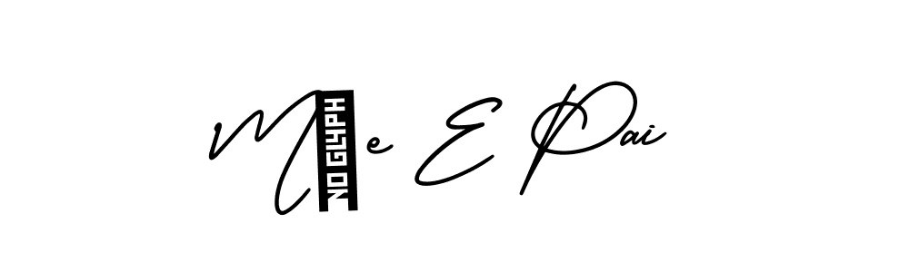 How to make Mãe E Pai name signature. Use AmerikaSignatureDemo-Regular style for creating short signs online. This is the latest handwritten sign. Mãe E Pai signature style 3 images and pictures png