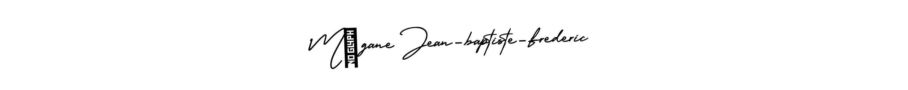 if you are searching for the best signature style for your name Mégane Jean-baptiste-frederic. so please give up your signature search. here we have designed multiple signature styles  using AmerikaSignatureDemo-Regular. Mégane Jean-baptiste-frederic signature style 3 images and pictures png