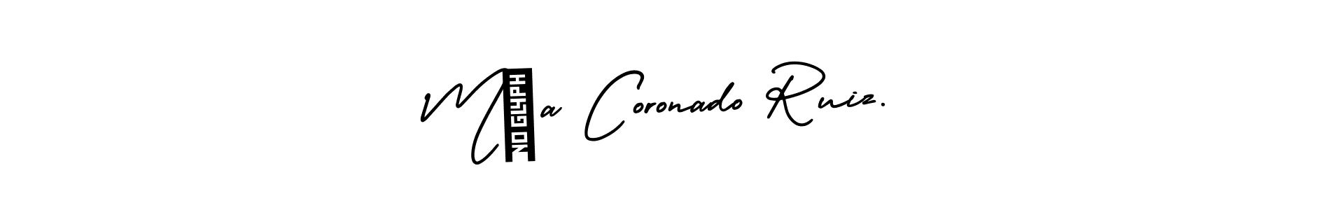 This is the best signature style for the Mía Coronado Ruiz. name. Also you like these signature font (AmerikaSignatureDemo-Regular). Mix name signature. Mía Coronado Ruiz. signature style 3 images and pictures png