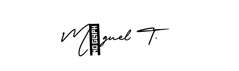 Here are the top 10 professional signature styles for the name Mİguel T.. These are the best autograph styles you can use for your name. Mİguel T. signature style 3 images and pictures png