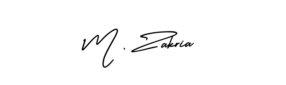Also You can easily find your signature by using the search form. We will create M , Zakria name handwritten signature images for you free of cost using AmerikaSignatureDemo-Regular sign style. M , Zakria signature style 3 images and pictures png