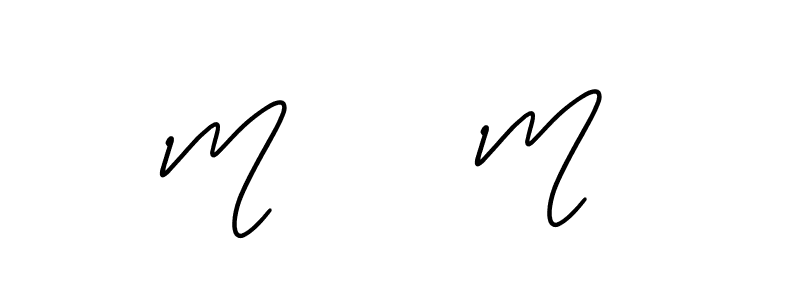 You should practise on your own different ways (AmerikaSignatureDemo-Regular) to write your name (M      M) in signature. don't let someone else do it for you. M      M signature style 3 images and pictures png