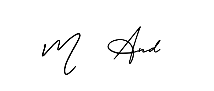 This is the best signature style for the M   And name. Also you like these signature font (AmerikaSignatureDemo-Regular). Mix name signature. M   And signature style 3 images and pictures png