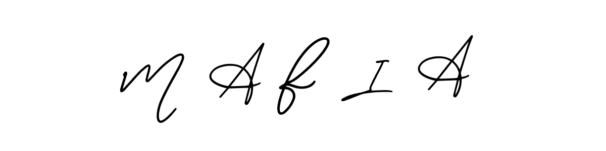 It looks lik you need a new signature style for name M  A F  I  A. Design unique handwritten (AmerikaSignatureDemo-Regular) signature with our free signature maker in just a few clicks. M  A F  I  A signature style 3 images and pictures png