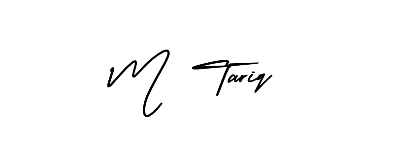 It looks lik you need a new signature style for name M  Tariq. Design unique handwritten (AmerikaSignatureDemo-Regular) signature with our free signature maker in just a few clicks. M  Tariq signature style 3 images and pictures png