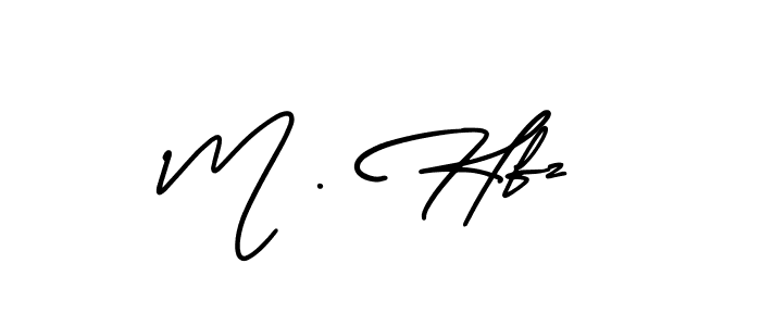 AmerikaSignatureDemo-Regular is a professional signature style that is perfect for those who want to add a touch of class to their signature. It is also a great choice for those who want to make their signature more unique. Get M . Hfz name to fancy signature for free. M . Hfz signature style 3 images and pictures png