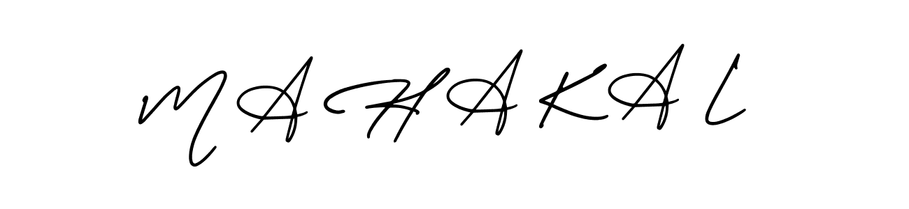 Also we have M A H A K A L name is the best signature style. Create professional handwritten signature collection using AmerikaSignatureDemo-Regular autograph style. M A H A K A L signature style 3 images and pictures png