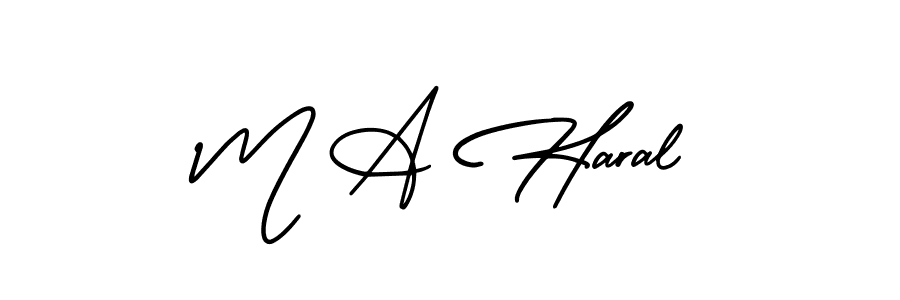See photos of M A Haral official signature by Spectra . Check more albums & portfolios. Read reviews & check more about AmerikaSignatureDemo-Regular font. M A Haral signature style 3 images and pictures png