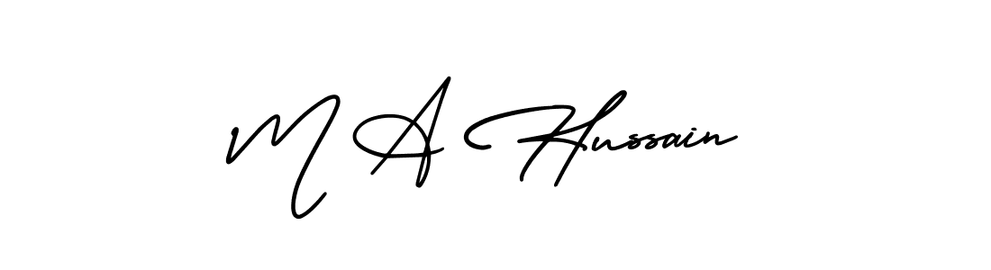 Best and Professional Signature Style for M A Hussain. AmerikaSignatureDemo-Regular Best Signature Style Collection. M A Hussain signature style 3 images and pictures png