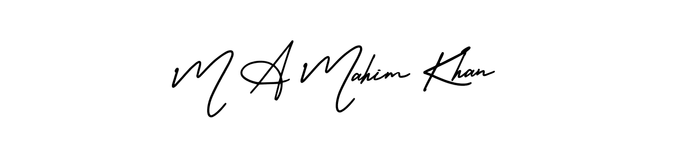 It looks lik you need a new signature style for name M A Mahim Khan. Design unique handwritten (AmerikaSignatureDemo-Regular) signature with our free signature maker in just a few clicks. M A Mahim Khan signature style 3 images and pictures png
