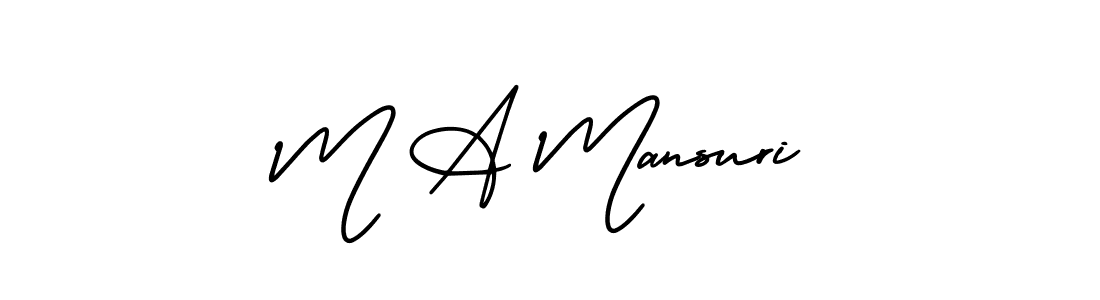 It looks lik you need a new signature style for name M A Mansuri. Design unique handwritten (AmerikaSignatureDemo-Regular) signature with our free signature maker in just a few clicks. M A Mansuri signature style 3 images and pictures png