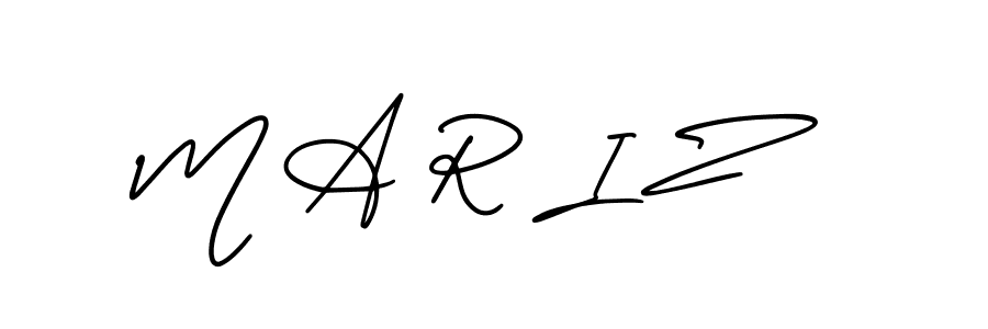 Also You can easily find your signature by using the search form. We will create M A R I Z name handwritten signature images for you free of cost using AmerikaSignatureDemo-Regular sign style. M A R I Z signature style 3 images and pictures png