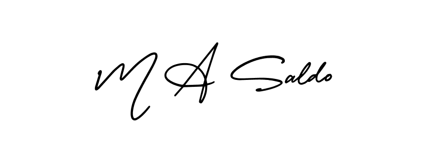 Once you've used our free online signature maker to create your best signature AmerikaSignatureDemo-Regular style, it's time to enjoy all of the benefits that M A Saldo name signing documents. M A Saldo signature style 3 images and pictures png