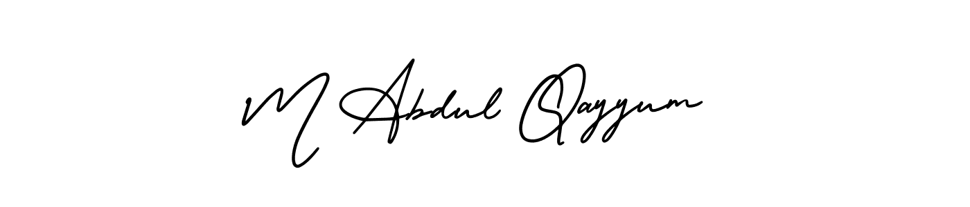 Best and Professional Signature Style for M Abdul Qayyum. AmerikaSignatureDemo-Regular Best Signature Style Collection. M Abdul Qayyum signature style 3 images and pictures png