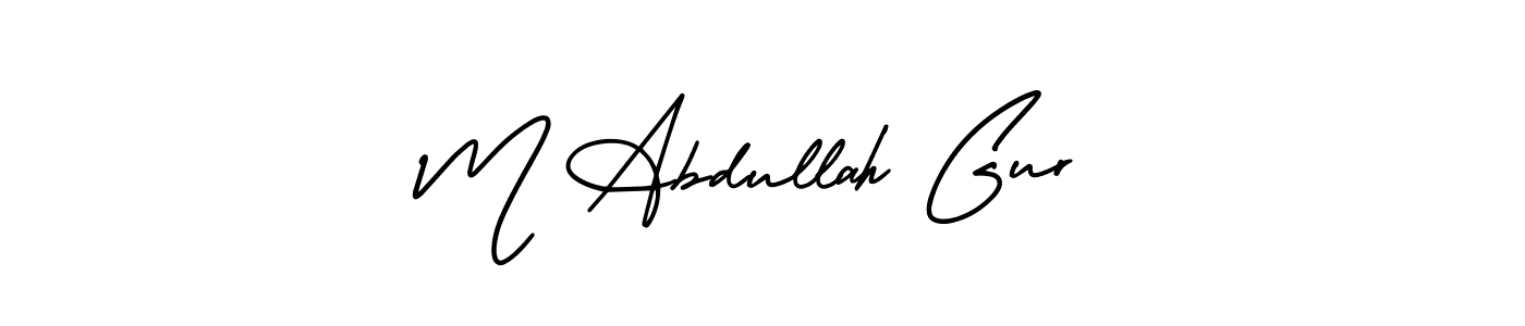 Make a beautiful signature design for name M Abdullah Gur. Use this online signature maker to create a handwritten signature for free. M Abdullah Gur signature style 3 images and pictures png