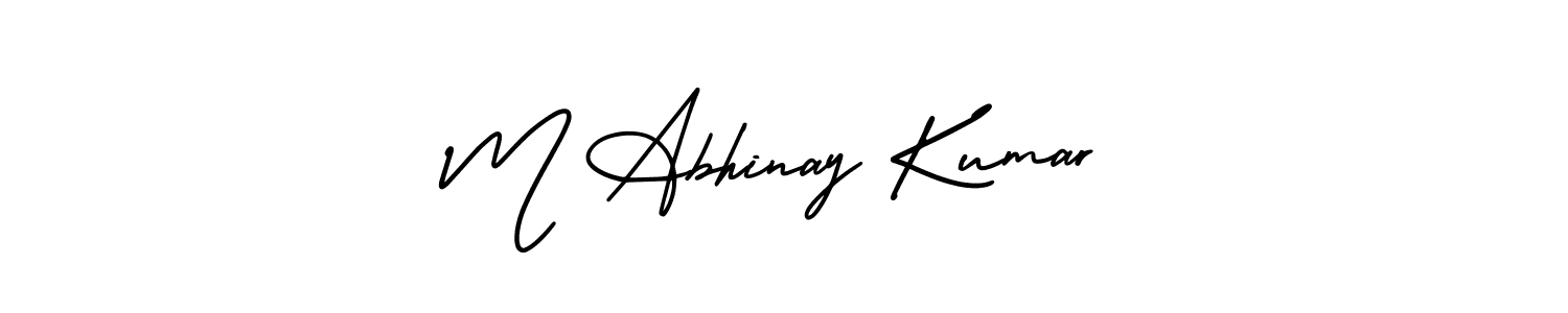How to Draw M Abhinay Kumar signature style? AmerikaSignatureDemo-Regular is a latest design signature styles for name M Abhinay Kumar. M Abhinay Kumar signature style 3 images and pictures png