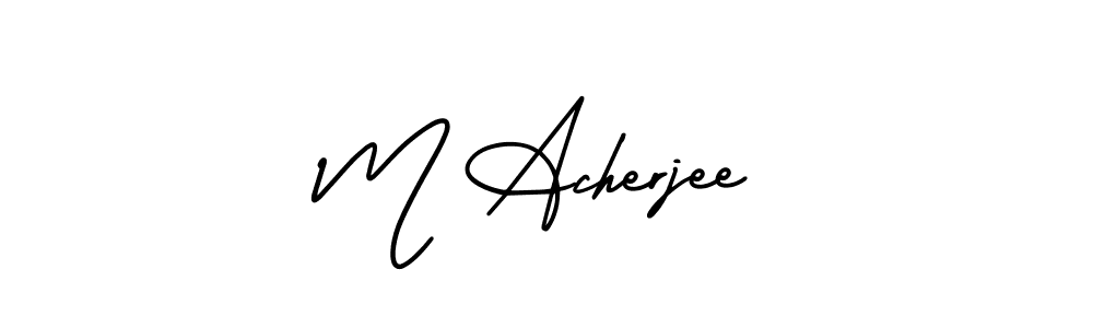 Here are the top 10 professional signature styles for the name M Acherjee. These are the best autograph styles you can use for your name. M Acherjee signature style 3 images and pictures png