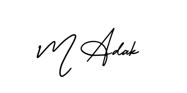 Best and Professional Signature Style for M Adak. AmerikaSignatureDemo-Regular Best Signature Style Collection. M Adak signature style 3 images and pictures png