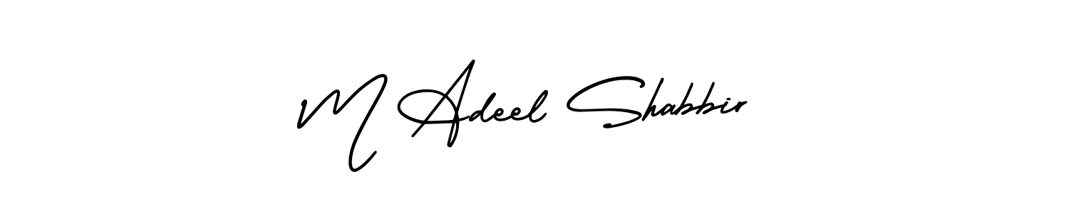 M Adeel Shabbir stylish signature style. Best Handwritten Sign (AmerikaSignatureDemo-Regular) for my name. Handwritten Signature Collection Ideas for my name M Adeel Shabbir. M Adeel Shabbir signature style 3 images and pictures png