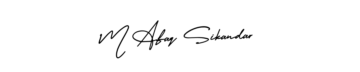 Also we have M Afaq Sikandar name is the best signature style. Create professional handwritten signature collection using AmerikaSignatureDemo-Regular autograph style. M Afaq Sikandar signature style 3 images and pictures png