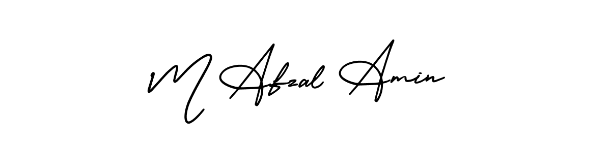 Use a signature maker to create a handwritten signature online. With this signature software, you can design (AmerikaSignatureDemo-Regular) your own signature for name M Afzal Amin. M Afzal Amin signature style 3 images and pictures png