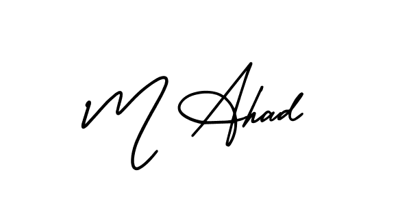 Here are the top 10 professional signature styles for the name M Ahad. These are the best autograph styles you can use for your name. M Ahad signature style 3 images and pictures png