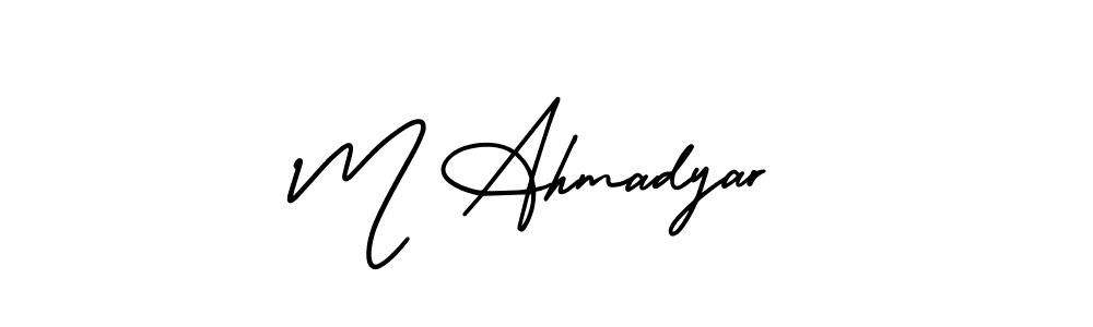 How to Draw M Ahmadyar signature style? AmerikaSignatureDemo-Regular is a latest design signature styles for name M Ahmadyar. M Ahmadyar signature style 3 images and pictures png