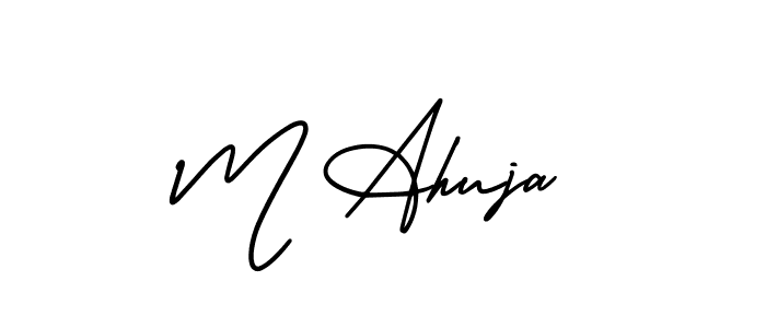 You can use this online signature creator to create a handwritten signature for the name M Ahuja. This is the best online autograph maker. M Ahuja signature style 3 images and pictures png