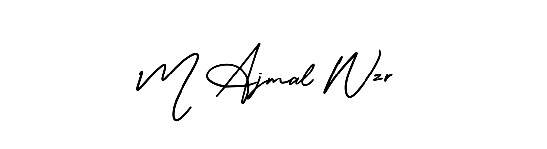 Create a beautiful signature design for name M Ajmal Wzr. With this signature (AmerikaSignatureDemo-Regular) fonts, you can make a handwritten signature for free. M Ajmal Wzr signature style 3 images and pictures png