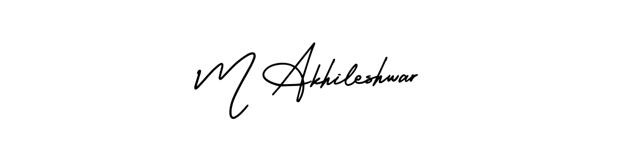 Best and Professional Signature Style for M Akhileshwar. AmerikaSignatureDemo-Regular Best Signature Style Collection. M Akhileshwar signature style 3 images and pictures png