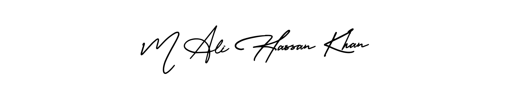 How to Draw M Ali Hassan Khan signature style? AmerikaSignatureDemo-Regular is a latest design signature styles for name M Ali Hassan Khan. M Ali Hassan Khan signature style 3 images and pictures png