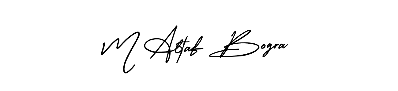 It looks lik you need a new signature style for name M Altaf Bogra. Design unique handwritten (AmerikaSignatureDemo-Regular) signature with our free signature maker in just a few clicks. M Altaf Bogra signature style 3 images and pictures png
