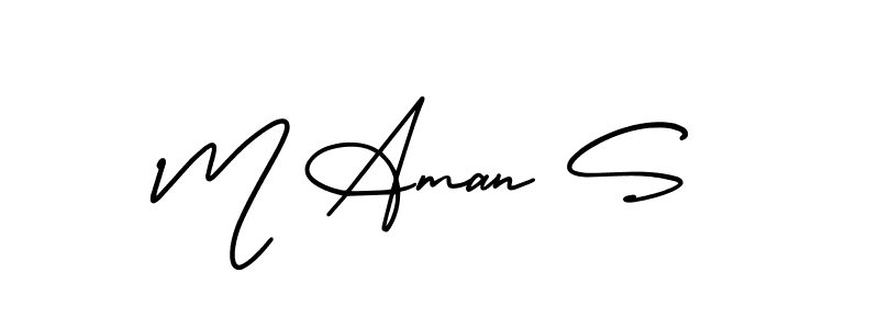 Once you've used our free online signature maker to create your best signature AmerikaSignatureDemo-Regular style, it's time to enjoy all of the benefits that M Aman S name signing documents. M Aman S signature style 3 images and pictures png