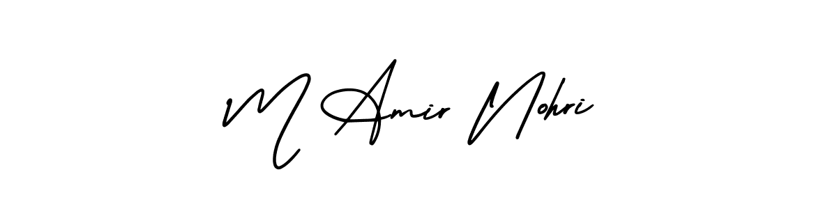 Make a beautiful signature design for name M Amir Nohri. Use this online signature maker to create a handwritten signature for free. M Amir Nohri signature style 3 images and pictures png