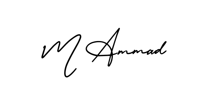 Make a beautiful signature design for name M Ammad. Use this online signature maker to create a handwritten signature for free. M Ammad signature style 3 images and pictures png