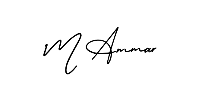 Once you've used our free online signature maker to create your best signature AmerikaSignatureDemo-Regular style, it's time to enjoy all of the benefits that M Ammar name signing documents. M Ammar signature style 3 images and pictures png