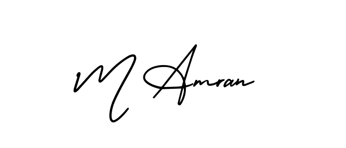 You should practise on your own different ways (AmerikaSignatureDemo-Regular) to write your name (M Amran) in signature. don't let someone else do it for you. M Amran signature style 3 images and pictures png