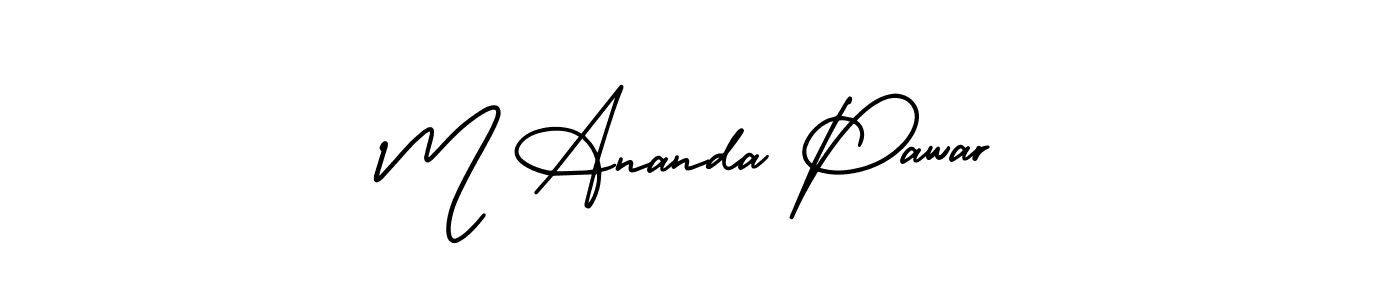 See photos of M Ananda Pawar official signature by Spectra . Check more albums & portfolios. Read reviews & check more about AmerikaSignatureDemo-Regular font. M Ananda Pawar signature style 3 images and pictures png