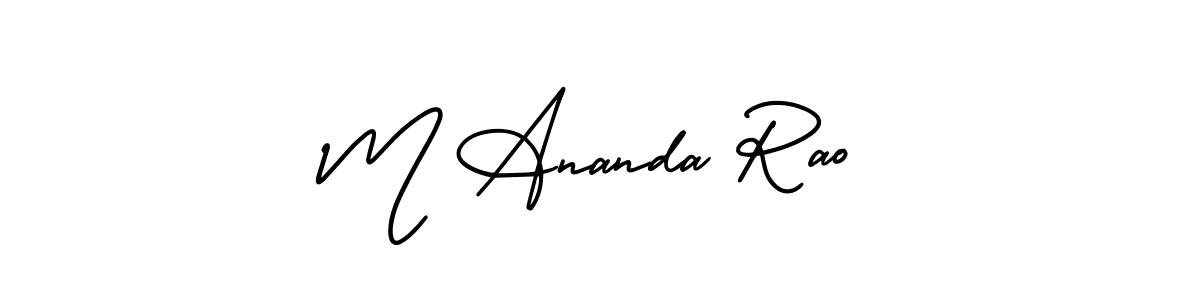 Also we have M Ananda Rao name is the best signature style. Create professional handwritten signature collection using AmerikaSignatureDemo-Regular autograph style. M Ananda Rao signature style 3 images and pictures png