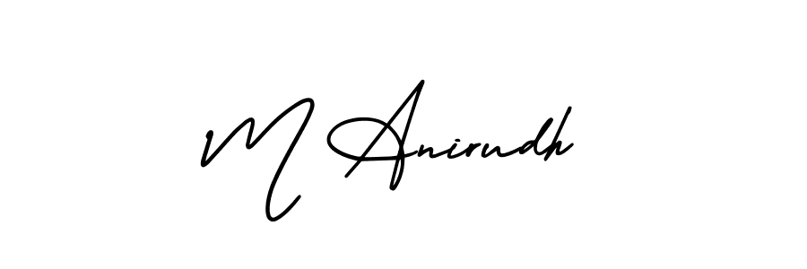 How to Draw M Anirudh signature style? AmerikaSignatureDemo-Regular is a latest design signature styles for name M Anirudh. M Anirudh signature style 3 images and pictures png