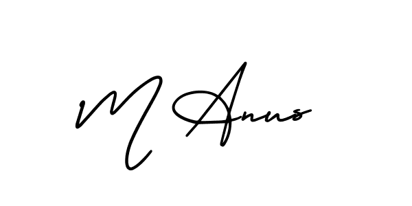 It looks lik you need a new signature style for name M Anus. Design unique handwritten (AmerikaSignatureDemo-Regular) signature with our free signature maker in just a few clicks. M Anus signature style 3 images and pictures png