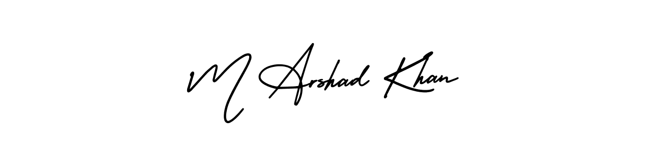 Also You can easily find your signature by using the search form. We will create M Arshad Khan name handwritten signature images for you free of cost using AmerikaSignatureDemo-Regular sign style. M Arshad Khan signature style 3 images and pictures png