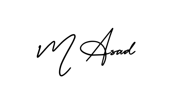 It looks lik you need a new signature style for name M Asad. Design unique handwritten (AmerikaSignatureDemo-Regular) signature with our free signature maker in just a few clicks. M Asad signature style 3 images and pictures png