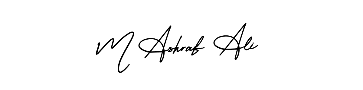 Create a beautiful signature design for name M Ashraf Ali. With this signature (AmerikaSignatureDemo-Regular) fonts, you can make a handwritten signature for free. M Ashraf Ali signature style 3 images and pictures png